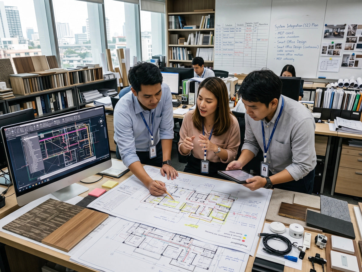 Smart Office และ System Integration | เมื่อ Interior, MEP และ IT Solution ต้องถูกออกแบบเป็นระบบเดียวกัน
