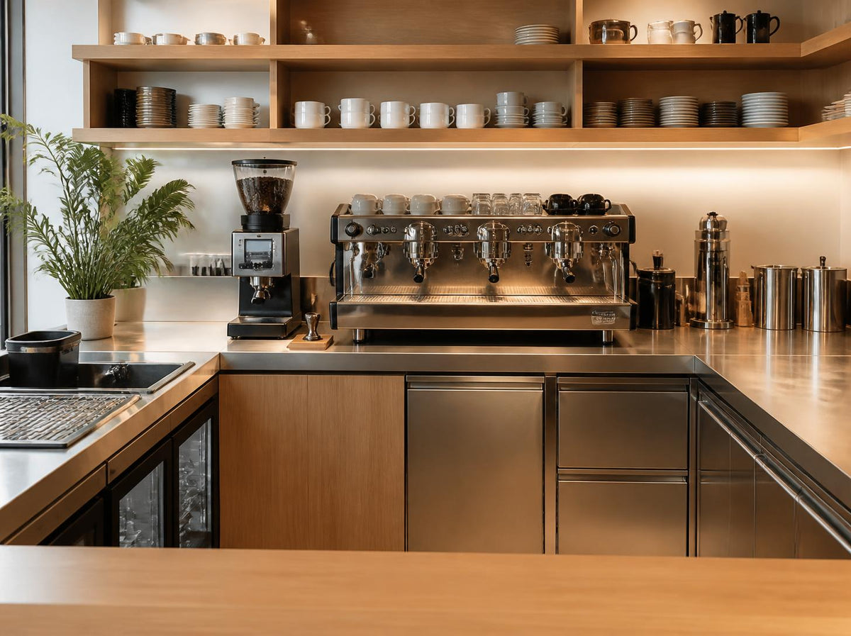 ผังบาร์ร้านกาแฟที่บาริสต้าทำงานไว: ระยะที่ต้องคิดก่อนสั่งทำเคาน์เตอร์