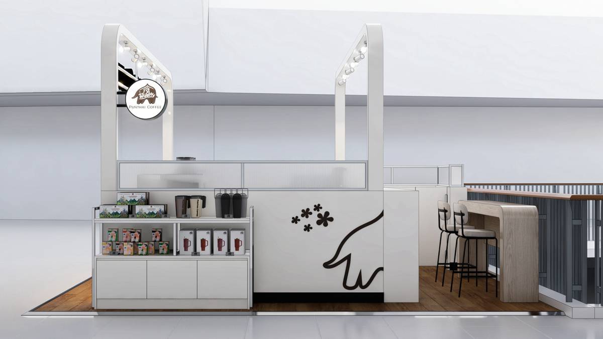 Punthai Coffee Kiosk 3D